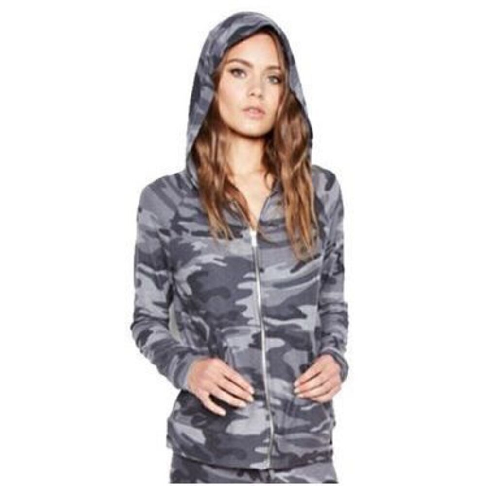 Michael Lauren Revolve Camouflage Long Sleeve Lightweight Zip Up Jacket Size L